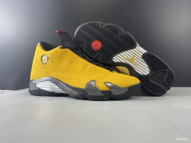 Cheap TBK UNIVERSITY 14 BQ3685-706 GOLD AIR JORDAN RETRO 0804
